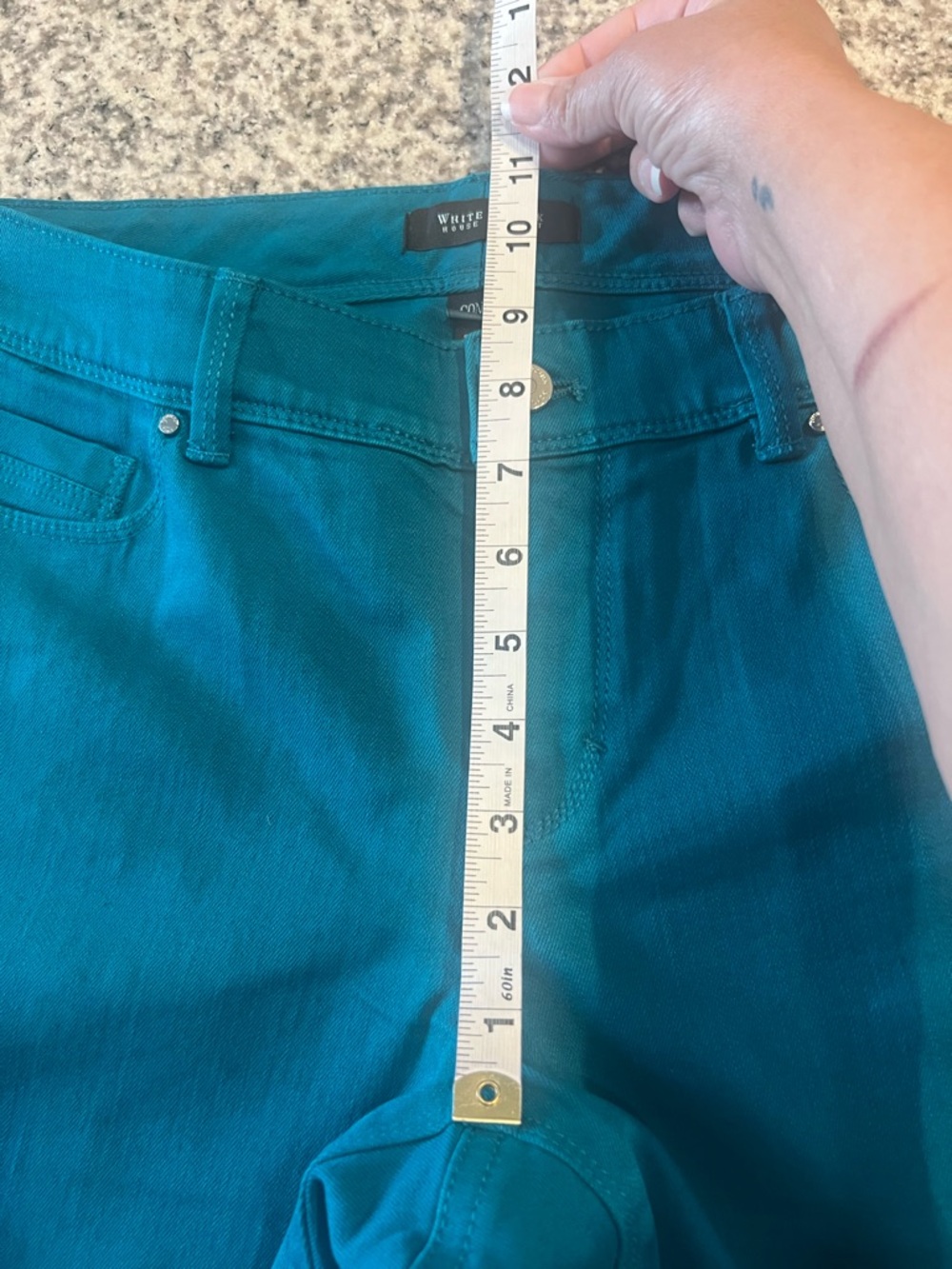 White House Black Market Teal Slim Ankle Contour Women’s Jeans - Picture 4 of 7